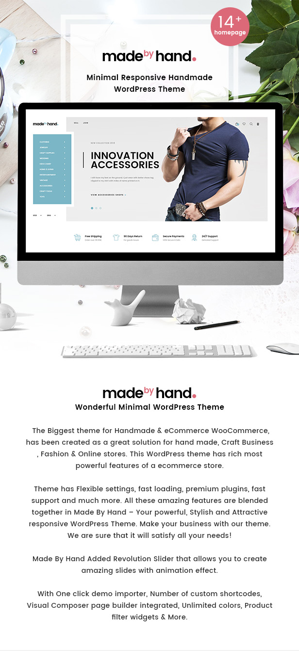 MadebyHand | eCommerce WordPress Theme